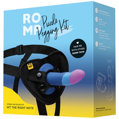 Фаллоимитатор с трусиками Romp Piccolo Pegging Kit 14 см Фаллоимитатор с трусиками Romp Piccolo Pegging Kit 14 см