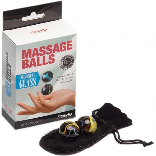 Стеклянные вагинальные шарики Sitabella Massage Balls Colorfil Glass Стеклянные вагинальные шарики Sitabella Massage Balls Colorfil Glass