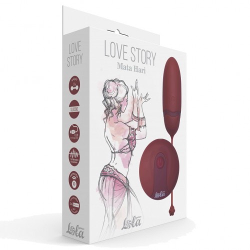 Виброяйцо с пультом дистанционного управления Love Story Mata Hari бордовое Виброяйцо с пультом дистанционного управления Love Story Mata Hari бордовое