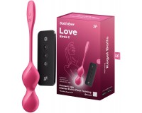 Вагинальные смарт-шарики с вибрацией Satisfyer Love Birds 2 красные