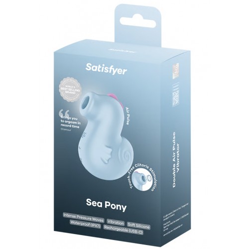 Вакуумно-волновой стимулятор клитора с вибрацией Satisfyer Sea Pony Вакуумно-волновой стимулятор клитора с вибрацией Satisfyer Sea Pony