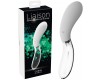 Двусторонний стеклянный вибратор Liaison Curve Led 21 см