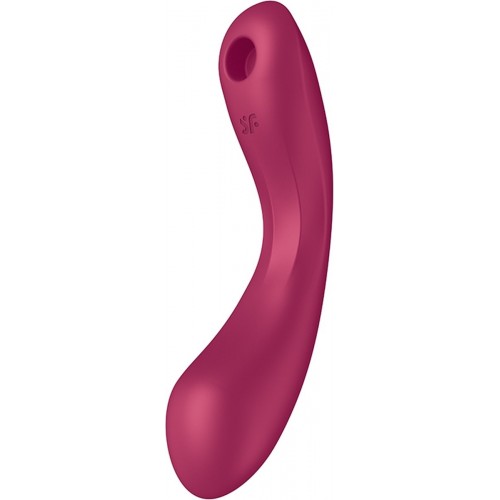 Вакуумный стимулятор клитора с вибрирующей ручкой Satisfyer Curvy Trinity 1 розовый Вакуумный стимулятор клитора с вибрирующей ручкой Satisfyer Curvy Trinity 1 розовый