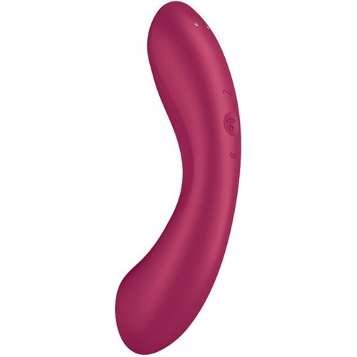 Вакуумный стимулятор клитора с вибрирующей ручкой Satisfyer Curvy Trinity 1 розовый Вакуумный стимулятор клитора с вибрирующей ручкой Satisfyer Curvy Trinity 1 розовый