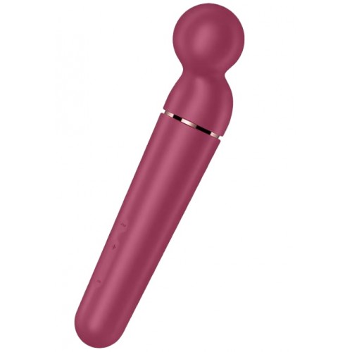 Перезаряжаемый вибромассажер с плавающей головкой Satisfyer Planet Wand-er Rose Перезаряжаемый вибромассажер с плавающей головкой Satisfyer Planet Wand-er Rose