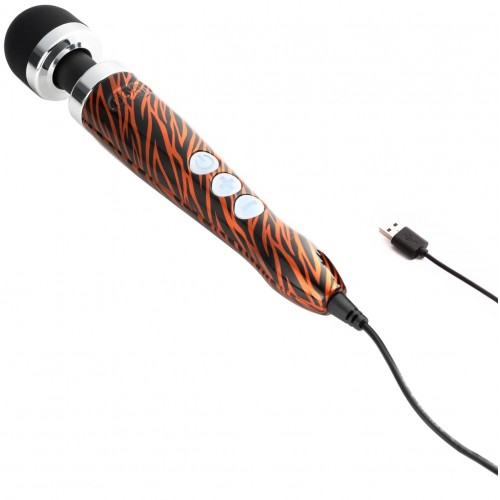 Перезаряжаемый вибромассажер с пульсацией Doxy Die Cast 3R тигровый Перезаряжаемый вибромассажер с пульсацией Doxy Die Cast 3R тигровый