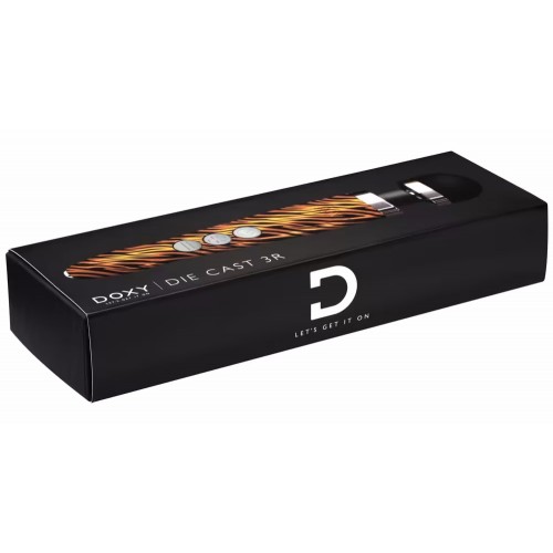 Перезаряжаемый вибромассажер с пульсацией Doxy Die Cast 3R тигровый Перезаряжаемый вибромассажер с пульсацией Doxy Die Cast 3R тигровый
