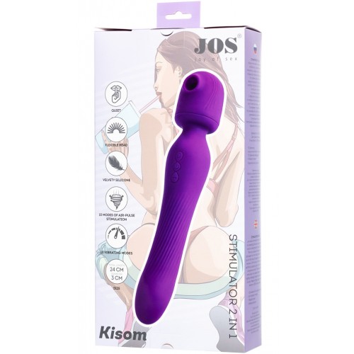 Вибромассажер с вакуумной стимуляцией 2в1 Jos Kisom Вибромассажер с вакуумной стимуляцией 2в1 Jos Kisom