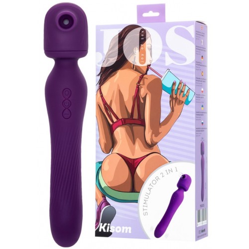 Вибромассажер с вакуумной стимуляцией 2в1 Jos Kisom Вибромассажер с вакуумной стимуляцией 2в1 Jos Kisom