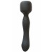 Двусторонний вибромассажер с подогревом Heating Wand Black