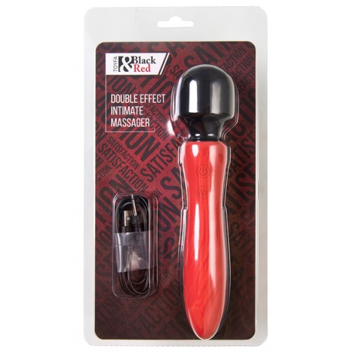 Двусторонний интимный вибромассажер Black and Red by Toyfa красный Двусторонний интимный вибромассажер Black and Red by Toyfa красный
