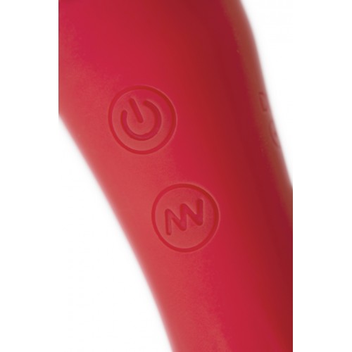 Двусторонний интимный вибромассажер Black and Red by Toyfa красный Двусторонний интимный вибромассажер Black and Red by Toyfa красный