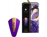 Роскошный фиолетовый клиторальный вибростимулятор Shunga Obi