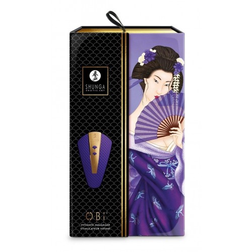 Роскошный фиолетовый клиторальный вибростимулятор Shunga Obi Роскошный фиолетовый клиторальный вибростимулятор Shunga Obi