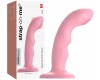 Универсальный стимулятор с двойной точечной пульсацией Strap-On-Me Tapping Dildo Wave M коралловый 15 см
