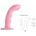 Универсальный стимулятор с двойной точечной пульсацией Strap-On-Me Tapping Dildo Wave M коралловый 15 см