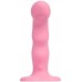 Универсальный стимулятор с двойной точечной пульсацией Strap-On-Me Tapping Dildo Wave M коралловый 15 см