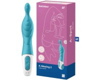 Универсальный вибратор с точечным стимулятором Satisfyer A-Mazing 2 бирюзовый