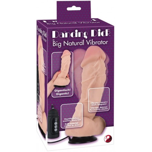 Реалистичный вибратор с ротацией Dancing Dick 22 см Реалистичный вибратор с ротацией Dancing Dick 22 см