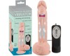 Реалистичный вибратор с поступательными движениями Medical Silicone Thrusting Vibrator 21 см