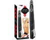 Черный реалистичный вибратор с поступательными движениями Push Thrusting Vibrator