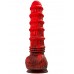 Искушающий фантазийный вибратор из жидкого силикона Black and Red by Toyfa Monster Tops 27 см