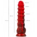 Искушающий фантазийный вибратор из жидкого силикона Black and Red by Toyfa Monster Tops 27 см