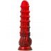 Искушающий фантазийный вибратор из жидкого силикона Black and Red by Toyfa Monster Tops 27 см
