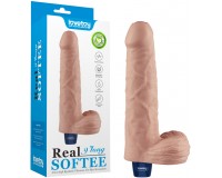 Классический вибратор с мошонкой Real Softee 23 см