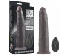 Реалистичный вибратор-мулат с ротацией Dual Layered Silicone Rotator 23 см