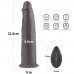 Реалистичный вибратор-мулат с ротацией Dual Layered Silicone Rotator 23 см