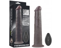 Реалистичный вибратор-мулат с ротацией Dual Layered Silicone Rotator 25 см