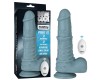 Поступательный вибратор Thrusting and Vibrating Silicone Dildo с выносным пультом управления 28 см