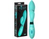 Вибратор с клиторальным стимулятором Indeep Gina Turquoise
