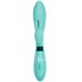 Вибратор с клиторальным стимулятором-кроликом Indeep Turquoise