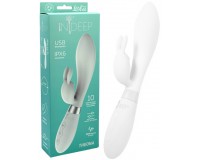 Перезаряжаемый вибратор Ideep Pro Theona белый 