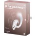 Вибратор для точки G с клиторальным стимулятором Satisfyer G for Goddess 1 белый