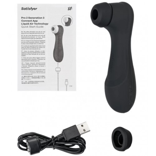 Вакуумно-волновой бесконтактный стимулятор Satisfyer Pro 2 Generation 3 Black Вакуумно-волновой бесконтактный стимулятор Satisfyer Pro 2 Generation 3 Black