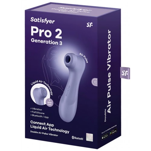 Вакуумно-волновой бесконтактный смарт-стимулятор Satisfyer Pro 2 Generation 3 Connect App Violet Вакуумно-волновой бесконтактный смарт-стимулятор Satisfyer Pro 2 Generation 3 Connect App Violet