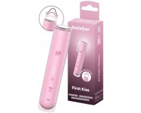 Вакуумно-волновой мини-стимулятор клитора с вибрацией помада Satisfyer First Kiss