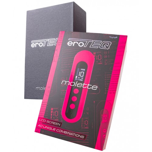 Вакуумно-волновой стимулятор клитора с вибрацией EroTeq Molette с LCD экраном Вакуумно-волновой стимулятор клитора с вибрацией EroTeq Molette с LCD экраном