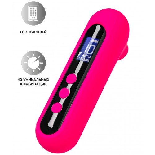 Вакуумно-волновой стимулятор клитора с вибрацией EroTeq Molette с LCD экраном Вакуумно-волновой стимулятор клитора с вибрацией EroTeq Molette с LCD экраном