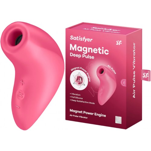 Вакуумно-волновой стимулятор клитора с вибрацией Satisfyer Magnetic Deep Pulse розовый Вакуумно-волновой стимулятор клитора с вибрацией Satisfyer Magnetic Deep Pulse розовый