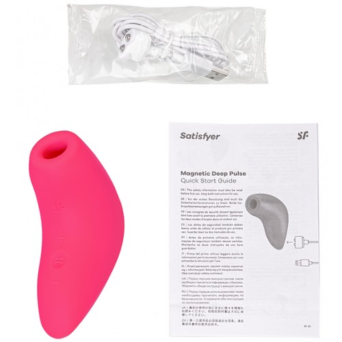 Вакуумно-волновой стимулятор клитора с вибрацией Satisfyer Magnetic Deep Pulse розовый Вакуумно-волновой стимулятор клитора с вибрацией Satisfyer Magnetic Deep Pulse розовый