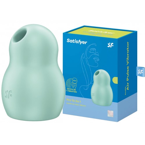 Вакуумно-волновой стимулятор с вибрацией Satisfyer Pro To Go 1 мятный Вакуумно-волновой стимулятор с вибрацией Satisfyer Pro To Go 1 мятный