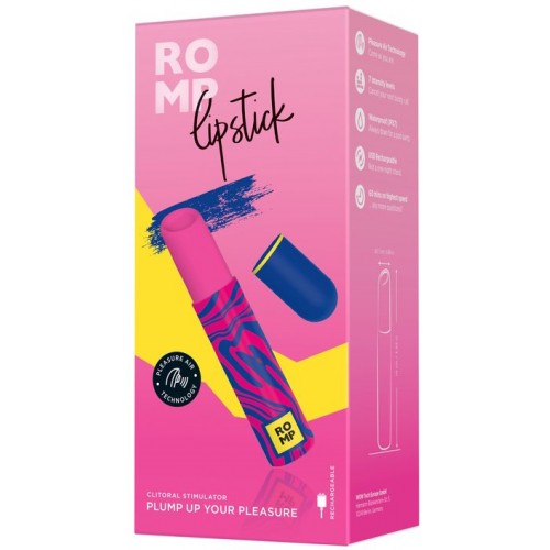 Бесконтактный стимулятор клитора Romp Lipstick Бесконтактный стимулятор клитора Romp Lipstick