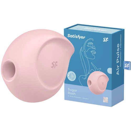 Вакуумно-волновой стимулятор с вибрацией Satisfyer Sugar Rush розовый Вакуумно-волновой стимулятор с вибрацией Satisfyer Sugar Rush розовый