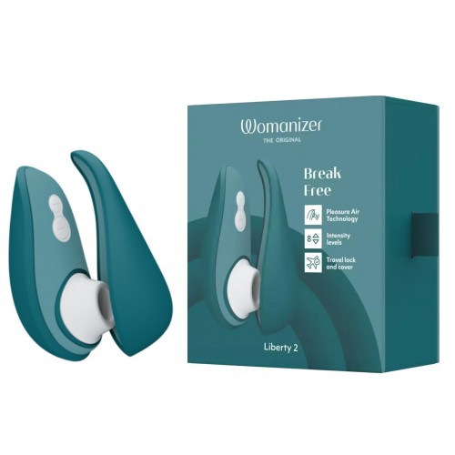 Бесконтактный вакуумно-волновой стимулятор клитора Womanizer Liberty 2 морская волна Бесконтактный вакуумно-волновой стимулятор клитора Womanizer Liberty 2 морская волна