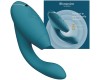 Роскошный вакуумный вибростимулятор для G точки и клитора Womanizer Duo 2 бирюзовый