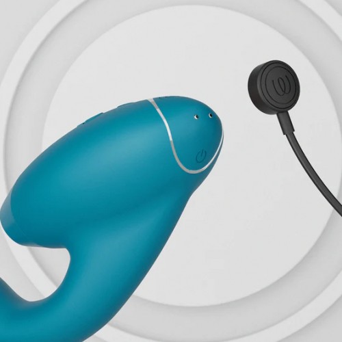 Роскошный вакуумный вибростимулятор для G точки и клитора Womanizer Duo 2 бирюзовый Роскошный вакуумный вибростимулятор для G точки и клитора Womanizer Duo 2 бирюзовый